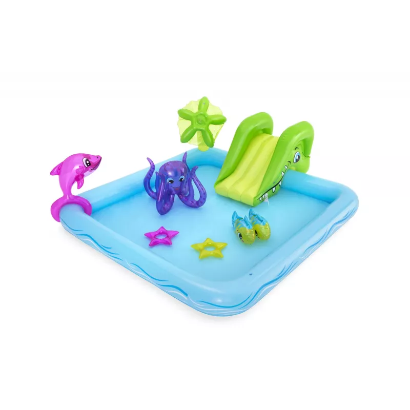 Bestway Play Center Fantastic Aquarium Play Pool, Inflatable pool, 308 L, Figure 8 shape, 2 yr(s), Vinyl, Multicolour