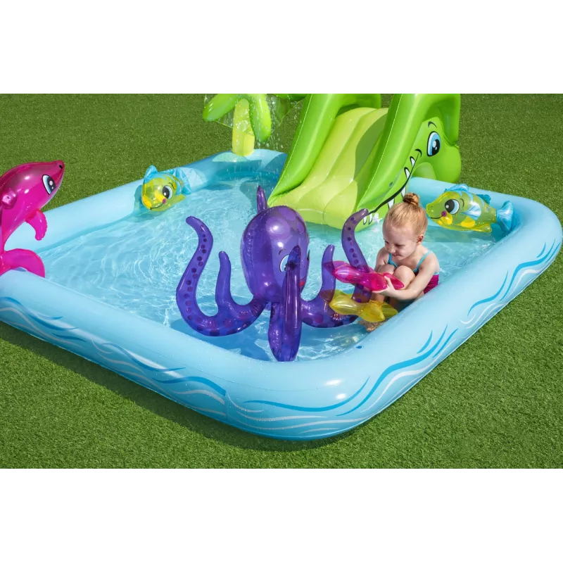 Bestway Play Center Fantastic Aquarium Play Pool, Inflatable pool, 308 L, Figure 8 shape, 2 yr(s), Vinyl, Multicolour