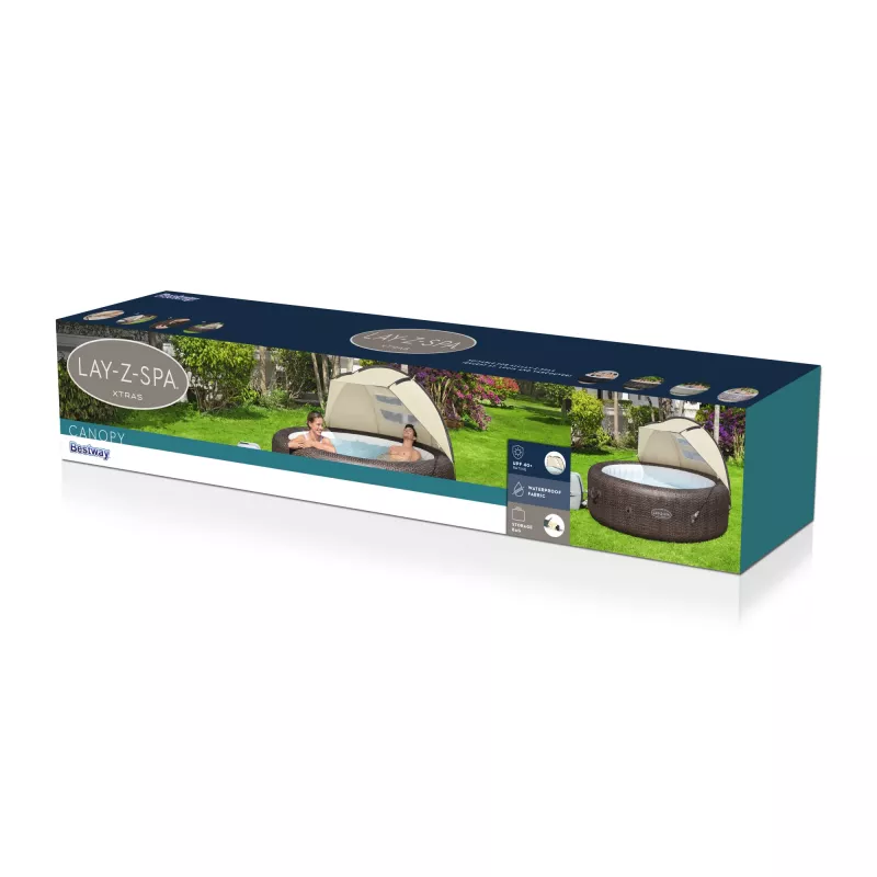 Bestway Lay-Z-Spa 6' x 37 inch x 43 inch/1.83m x 94cm x 1.09m Canopy