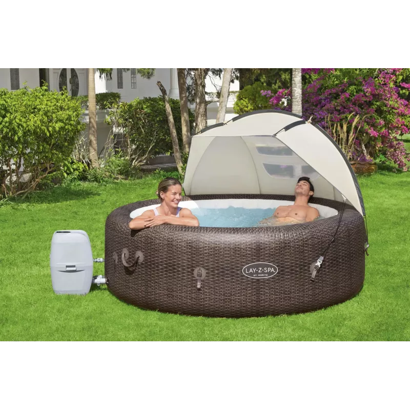 Bestway Lay-Z-Spa 6' x 37 inch x 43 inch/1.83m x 94cm x 1.09m Canopy
