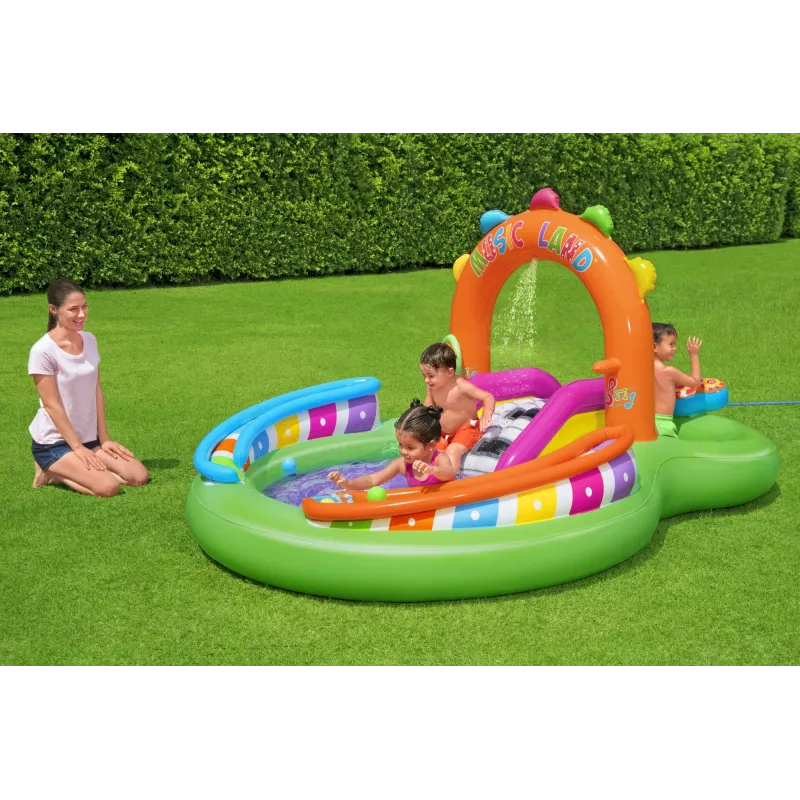 Bestway 9'8 inch x 6'3 inch x 54 inch/2.95m x 1.90m x 1.37m Sing 'n Splash Play Center