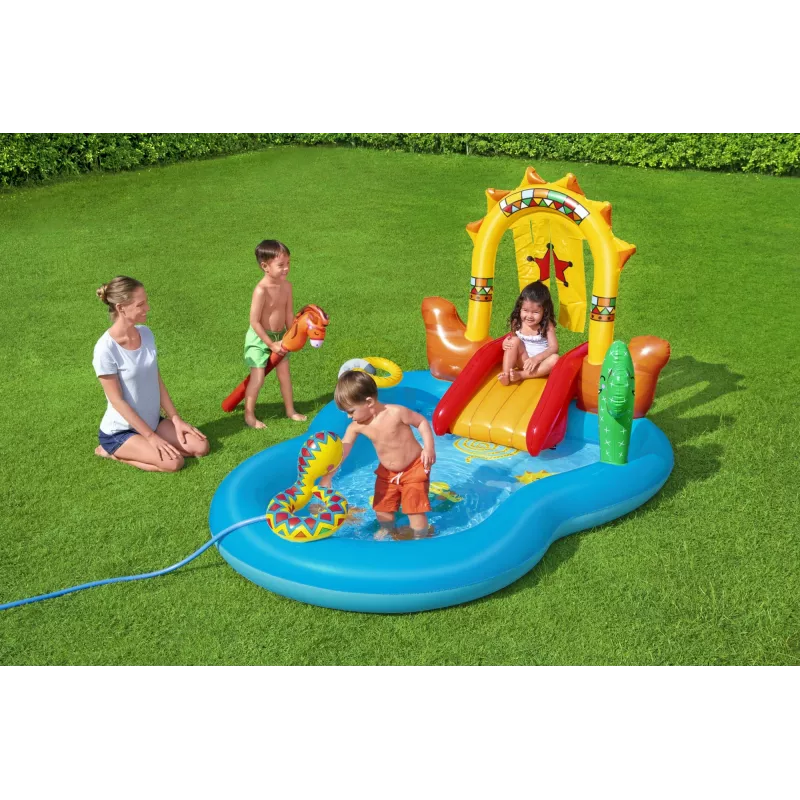 Bestway 8'8 inch x 6'2 inch x 55 inch/2.64m x 1.88m x 1.40m Wild West Play Center
