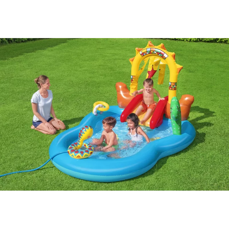 Bestway 8'8 inch x 6'2 inch x 55 inch/2.64m x 1.88m x 1.40m Wild West Play Center