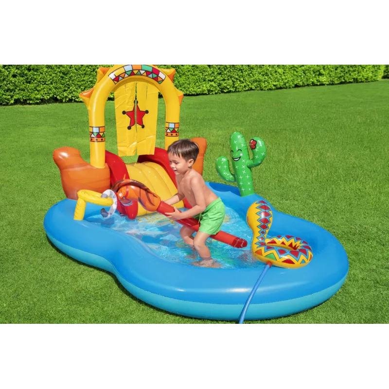 Bestway 8'8 inch x 6'2 inch x 55 inch/2.64m x 1.88m x 1.40m Wild West Play Center