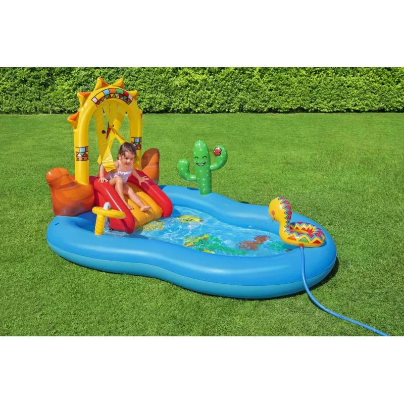 Bestway 8'8 inch x 6'2 inch x 55 inch/2.64m x 1.88m x 1.40m Wild West Play Center