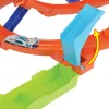 Hot Wheels Action Loop Cyclone Challenge Track Set with 1:64 Scale Toy Car, Easy Storage