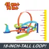 Hot Wheels Action Loop Cyclone Challenge Track Set with 1:64 Scale Toy Car, Easy Storage