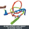 Hot Wheels Action Loop Cyclone Challenge Track Set with 1:64 Scale Toy Car, Easy Storage
