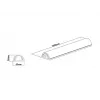 Multibrackets M Universal Cable Cover White 50mm-W 1600-L, White, Aluminium, 50 mm, 1 pc(s), 64 mm, 1620 mm