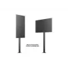 Multibrackets M Display Stand 180 Single Black w, Floormount