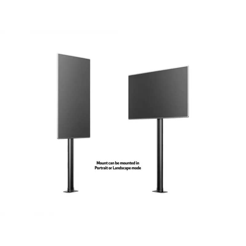 Multibrackets M Display Stand 180 Single Black w, Floormount