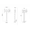 Multibrackets M Display Stand 180 Single Black w, Floormount