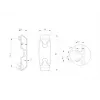 Multibrackets M Pro Series - Cable Management Clip 6-pack, Cable management clip, Black, Plastic, 100 g, 90 mm, 30 mm
