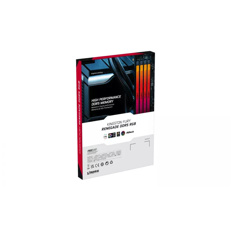Kingston Technology FURY 32GB 8000MT/s DDR5 CL38 DIMM (Kit of 2) Renegade RGB XMP