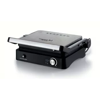Ariete 1934 MetalGrill 3in1, Electric grill for mixed grilling, 2000 W, 3 cooking modes, non-stick plates, Silver/Black