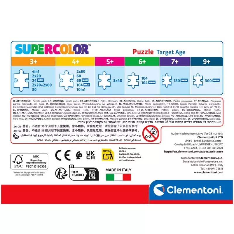 Clementoni Supercolor 26071 puzzle Jigsaw puzzle 60 pc(s) Cartoons