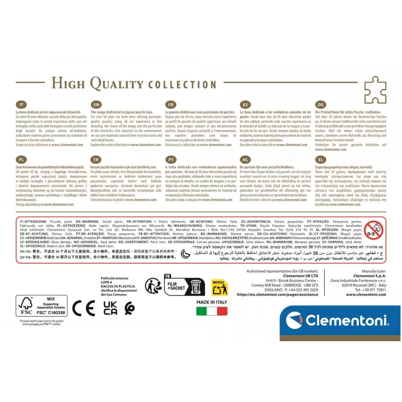 Clementoni 500 pcs CB HQC Lake Como
