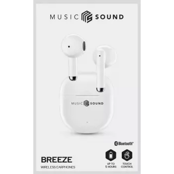 Music Sound Breeze Capsule-style Bluetooth earphone with colored case
