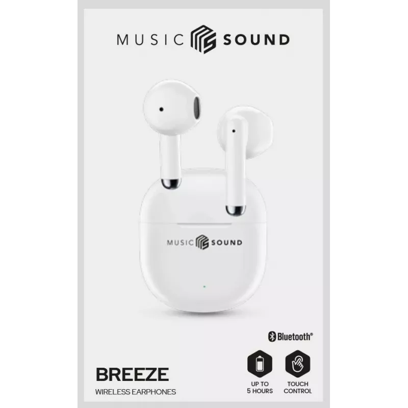 Music Sound Breeze Capsule-style Bluetooth earphone with colored case