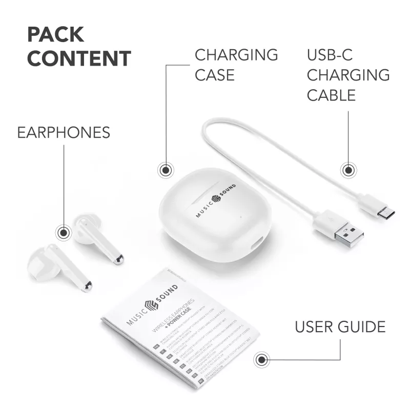 Music Sound Breeze Capsule-style Bluetooth earphone with colored case
