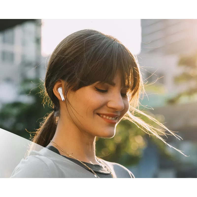 Music Sound Breeze Capsule-style Bluetooth earphone with colored case