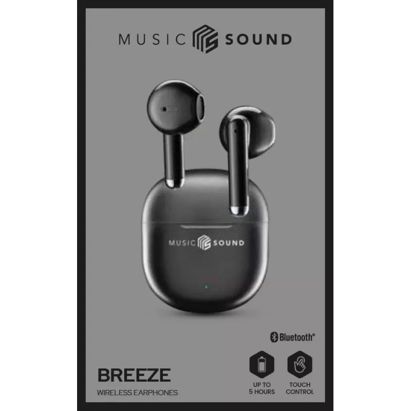 Music Sound Breeze Capsule-style Bluetooth earphone with colored case