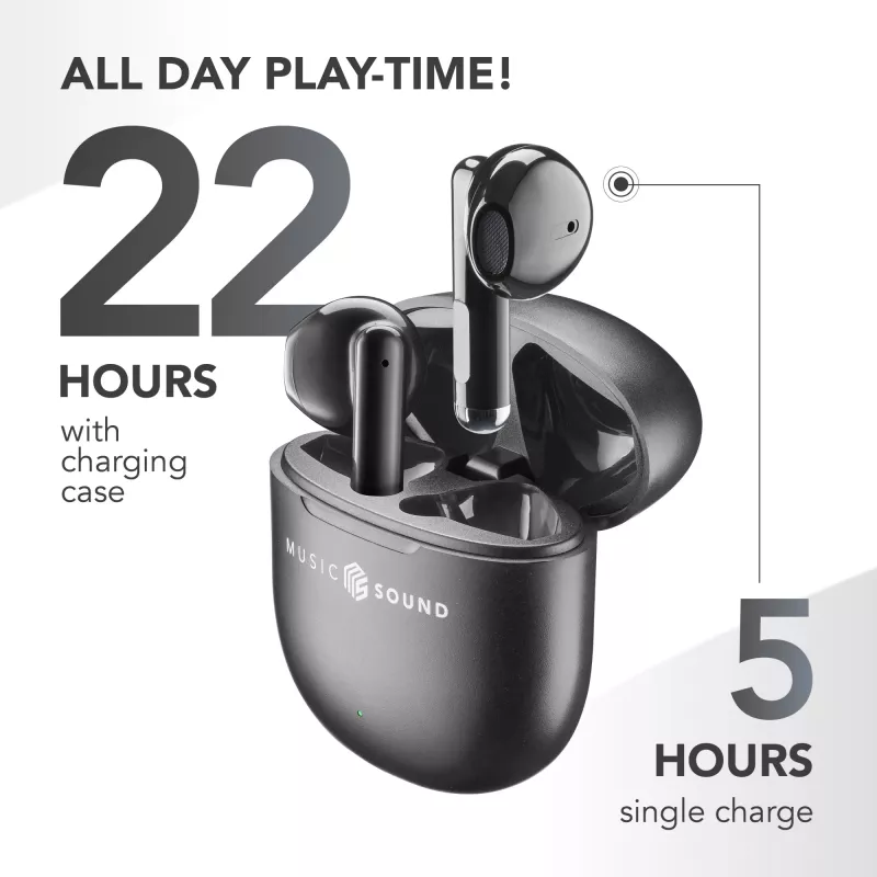 Music Sound Breeze Capsule-style Bluetooth earphone with colored case