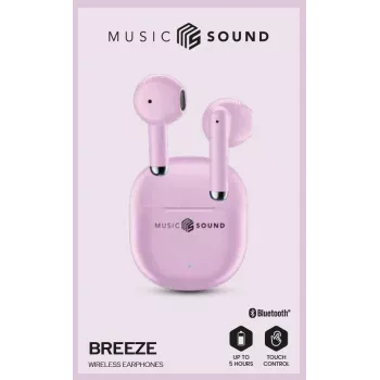 Music Sound Breeze Capsule-style Bluetooth earphone with colored case