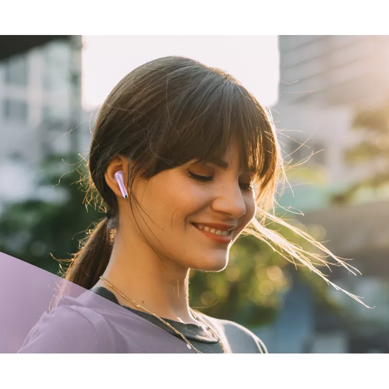 Music Sound Breeze Capsule-style Bluetooth earphone with colored case