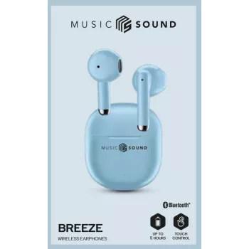 Music Sound Breeze Capsule-style Bluetooth earphone with colored case