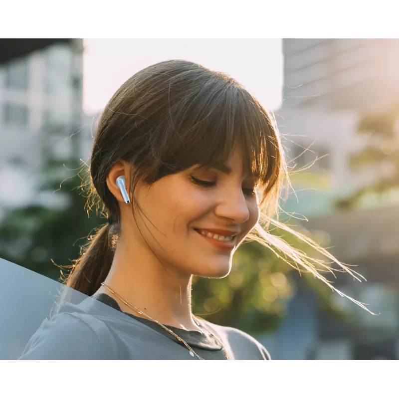Music Sound Breeze Capsule-style Bluetooth earphone with colored case