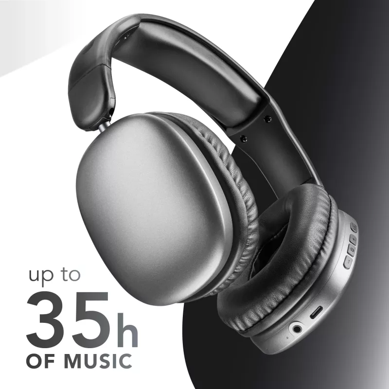 Music Sound MAXI3 MAXI3 wireless over-ear headphones with Active Noise Cancelling: immersive and distraction-free listening experience, up to 35 hours of battery life. Modern design, comfort, style and powerful, revolutionary sound.