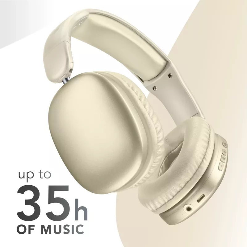 Music Sound MAXI3 MAXI3 wireless over-ear headphones with Active Noise Cancelling: immersive and distraction-free listening experience, up to 35 hours of battery life. Modern design, comfort, style and powerful, revolutionary sound.