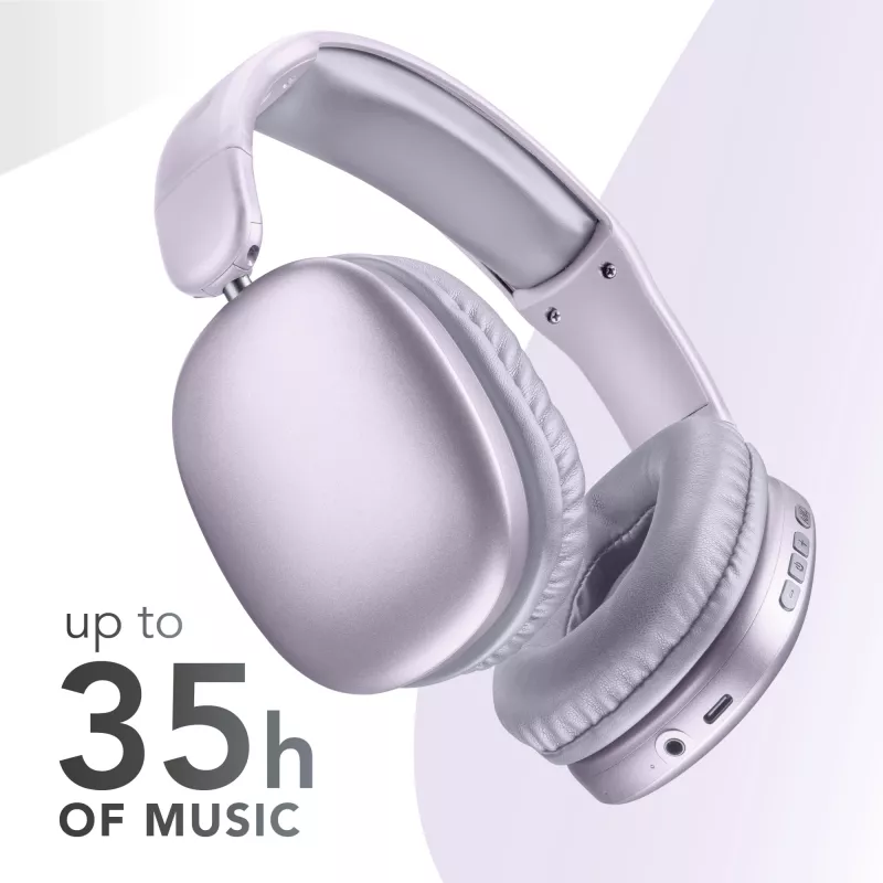 Music Sound MAXI3 MAXI3 wireless over-ear headphones with Active Noise Cancelling: immersive and distraction-free listening experience, up to 35 hours of battery life. Modern design, comfort, style and powerful, revolutionary sound.