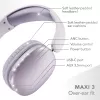 Music Sound MAXI3 MAXI3 wireless over-ear headphones with Active Noise Cancelling: immersive and distraction-free listening experience, up to 35 hours of battery life. Modern design, comfort, style and powerful, revolutionary sound.