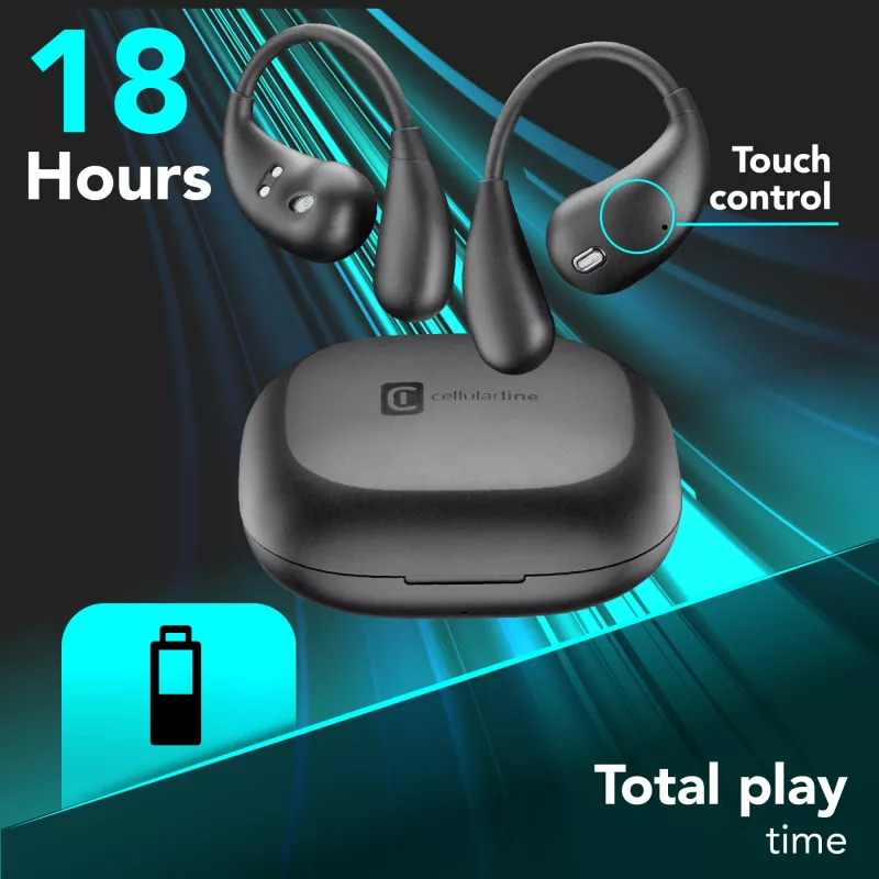 Cellularline Nebit – TWS Translator NEBIT TWS earbuds with real-time translation functionality. Elegant and intelligent, designed to break language barriers and support instant communication and transcription.