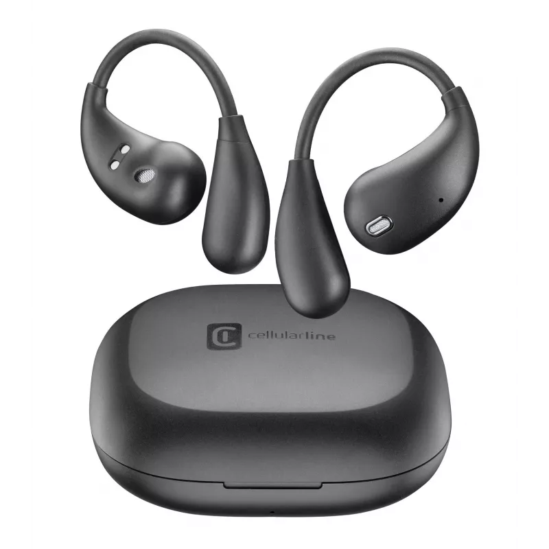 Cellularline Nebit – TWS Translator NEBIT TWS earbuds with real-time translation functionality. Elegant and intelligent, designed to break language barriers and support instant communication and transcription.