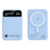 Techly I-CHARGE-10LCDBL power bank Lithium Polymer (LiPo) 10000 mAh Wireless charging Blue
