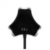 Axagon HUE-X3B interface hub USB 2.0 480 Mbit/s Black