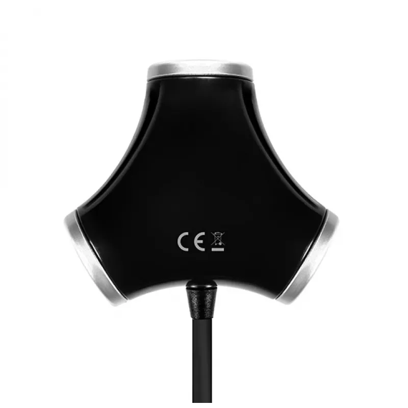 Axagon HUE-X3B interface hub USB 2.0 480 Mbit/s Black
