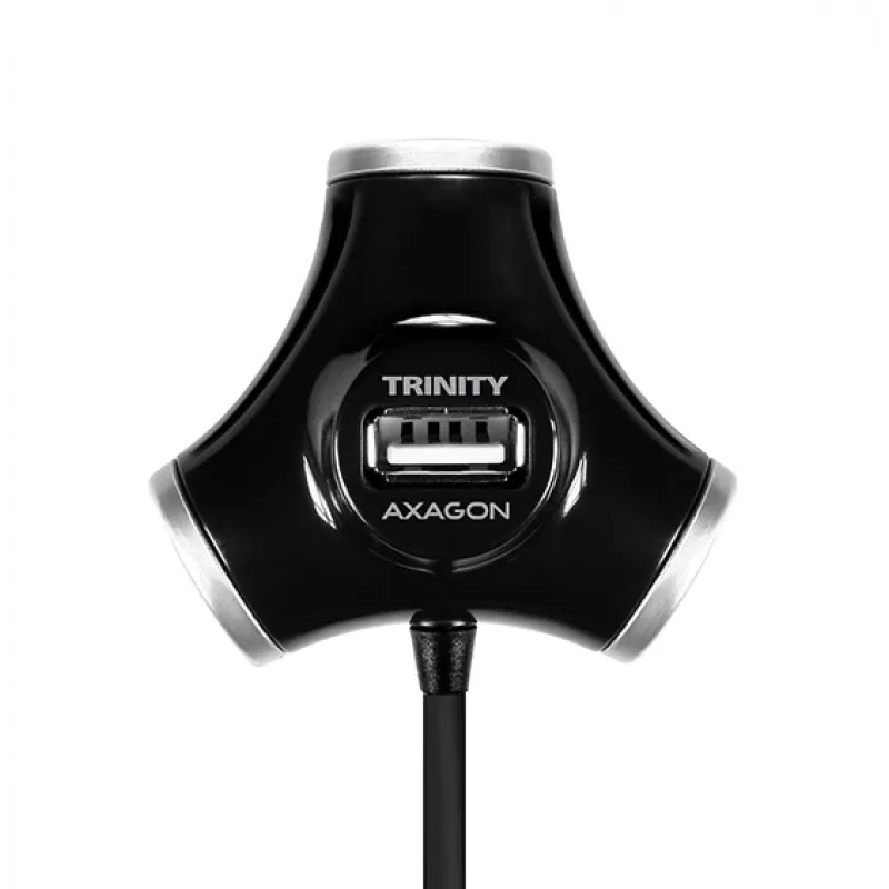 Axagon HUE-X3B interface hub USB 2.0 480 Mbit/s Black