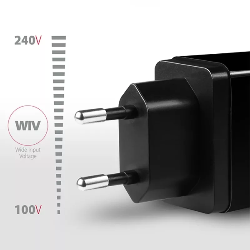 Axagon ACU-PQ22 mobile device charger Mobile phone, Power bank, Smartphone, Smartwatch, Tablet, Universal Black AC Fast charging Indoor