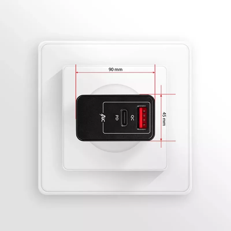 Axagon ACU-PQ22 mobile device charger Mobile phone, Power bank, Smartphone, Smartwatch, Tablet, Universal Black AC Fast charging Indoor