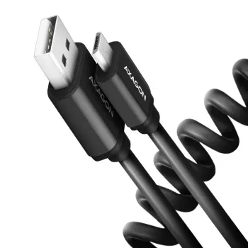Axagon BUMM-AM10TB USB cable USB 2.0 0.6 m Micro-USB B USB A 0.48 Gbit/s Black