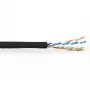 ACT CAT6 U/UTP stranded patch black 305 m, 305 m, Cat6, Black