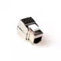 ACT CAT5E Keystone Jack full shielded tool free., RJ45, IDC, Steel
