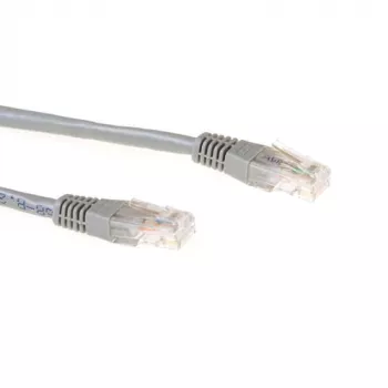 ACT Grey 2 meter U/UTP CAT6A patch cable with RJ45 connectors