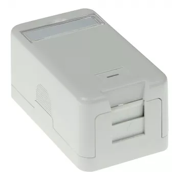 ACT Keystone surface mounted box 1 port, White, 1 pc(s)