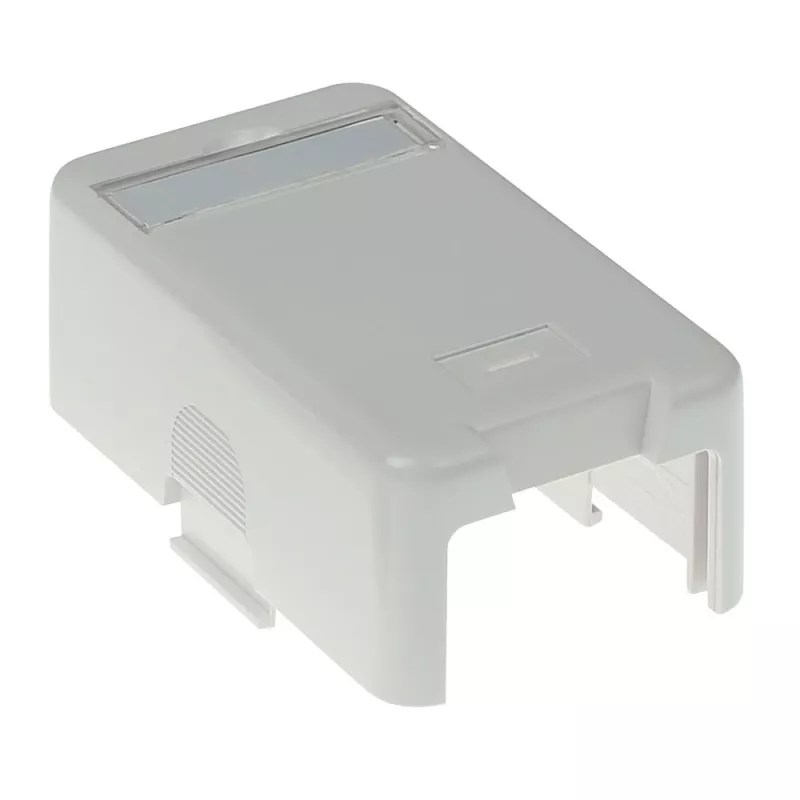ACT Keystone surface mounted box 1 port, White, 1 pc(s)