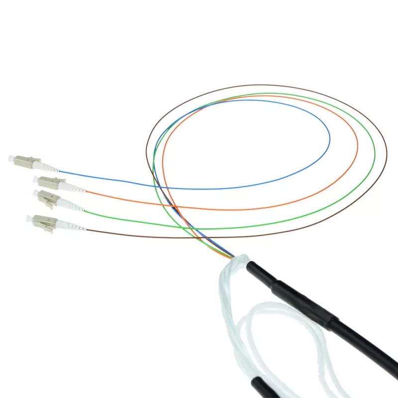 ACT 30 meter Multimode 50/125 OM3 indoor/outdoor cable 4 way with LC connectors